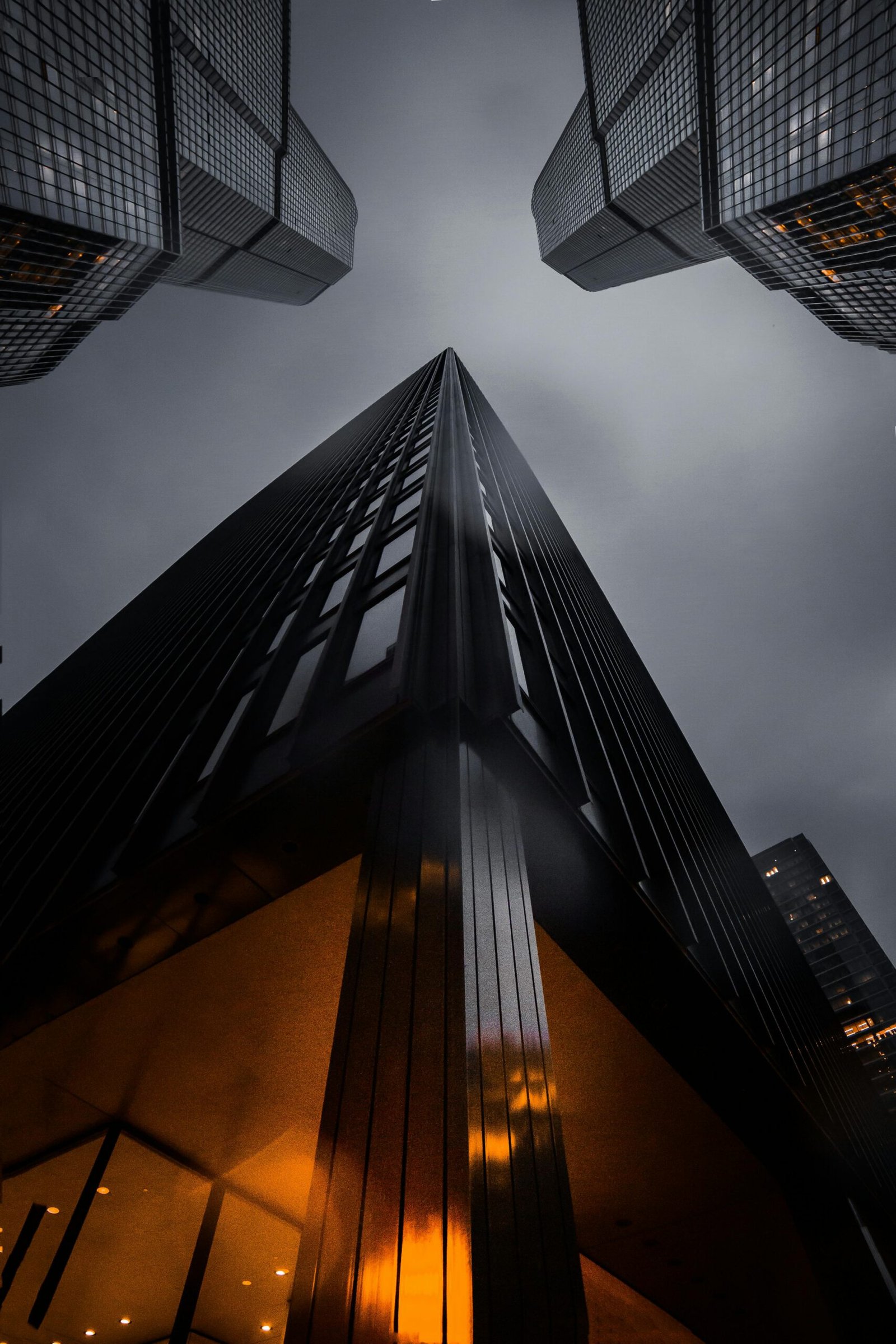 Worm s eye view of buildings